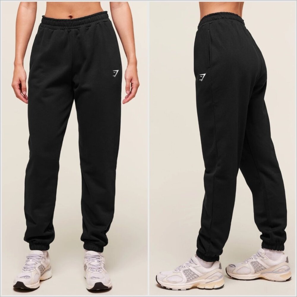 Gymshark Womens Training Performance Joggers XL Black Sweatpants Activewear NWOT - Picture 1 of 9